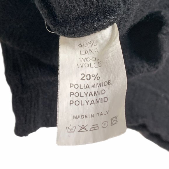 Vintage 90s black wool knit vest - Picture 5 of 5